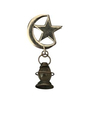 RARE Vintage Railroad Jewelry Train Conductor Signal Lantern Fob Pin